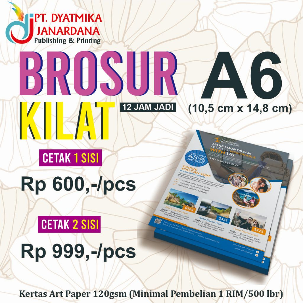 

Cetak Brosur Kilat A6 Sehari Jadi Langsung Kirim