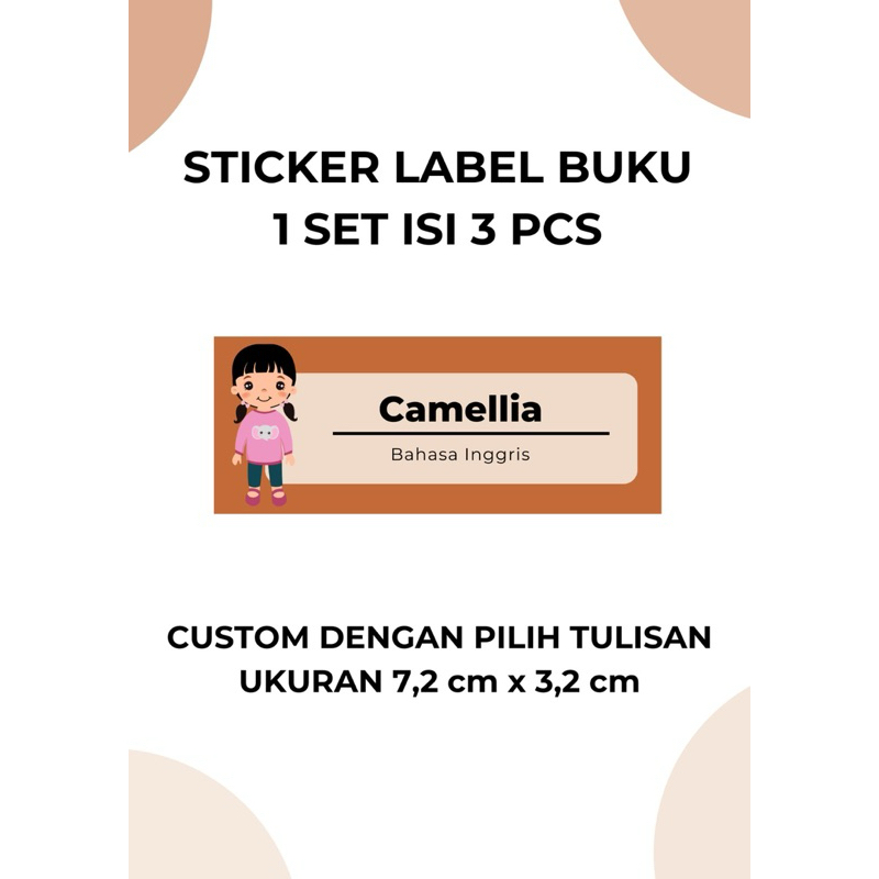 

Sticker Label Buku / Sticker Label Nama / Sticker Nama