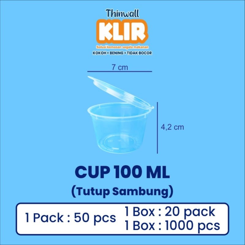 Cup Sauce "KLIR" - 100 ml isi 50