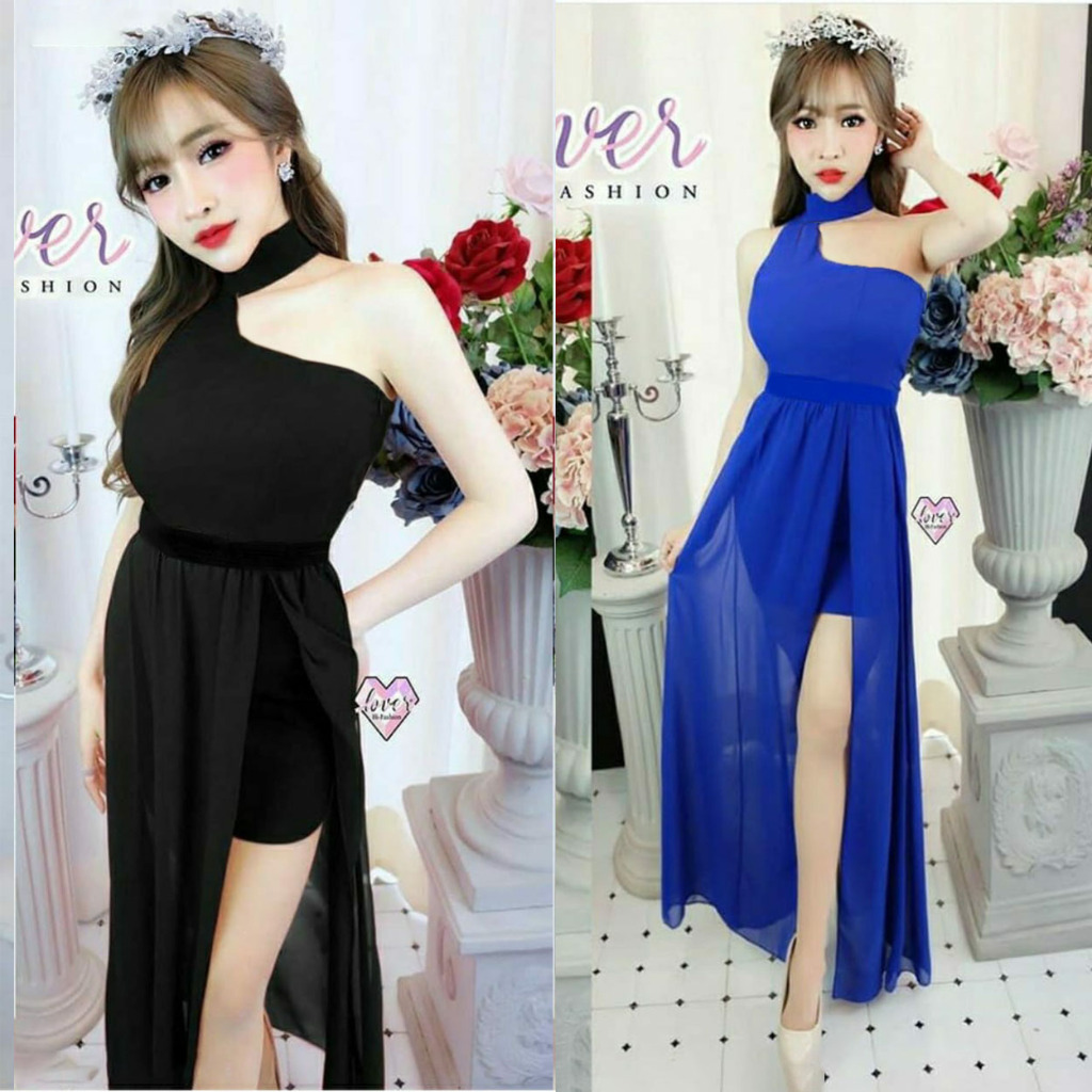 3388 Dress Semi Mini dan Rumbai panjang Maxi Sexy - Gaun Wanita Dewasa Party Kondangan Scuba Acara I