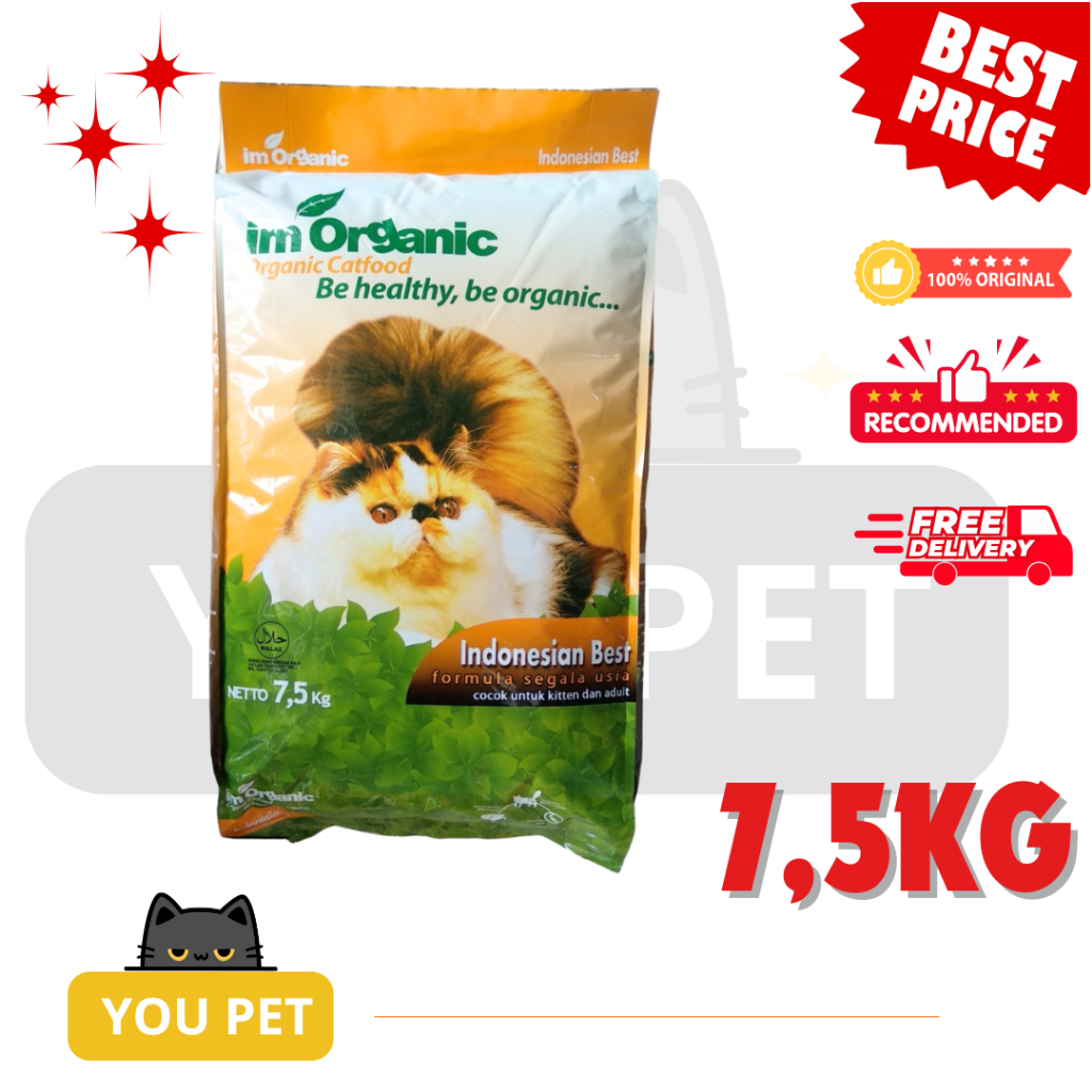 Makanan Kucing Im Organic Best 7.5kg  Im Organic indonesian best
