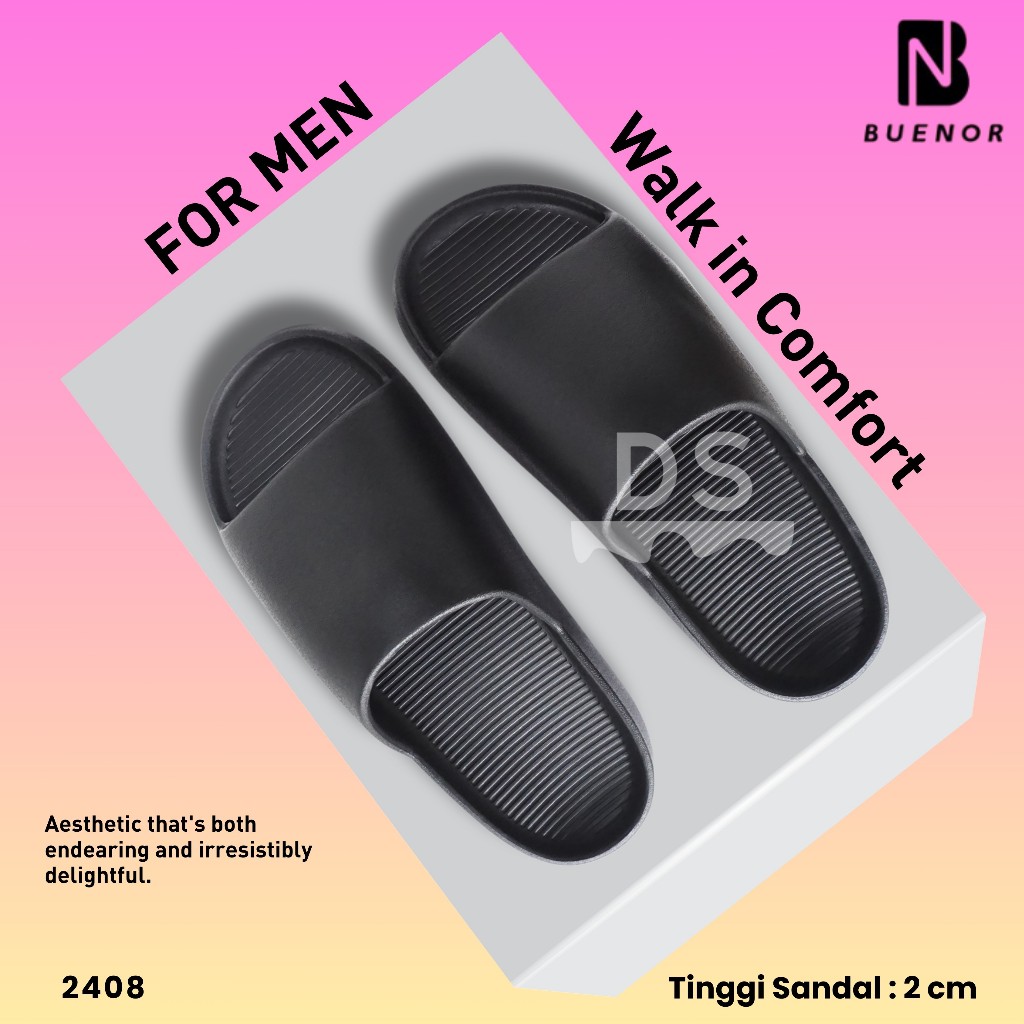 Sandal Pria Dewasa/ Sandal Pria Bahan Karet/Sandal Pria Premium/Sandal Pria Terbaru