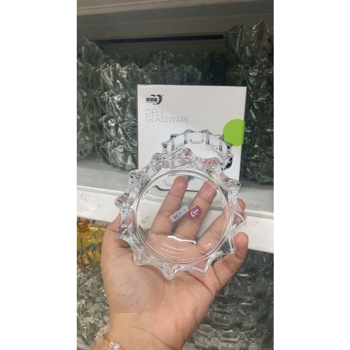 ASBAK BELING KACA KRISTAL / ASBAK TEBAL JUMBO / ASBAK BULAT