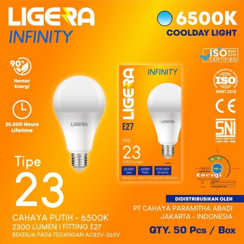 Led Titan Turbo 23 Watt - Lampu Ligera Infinity 23 Watt Led Bulb