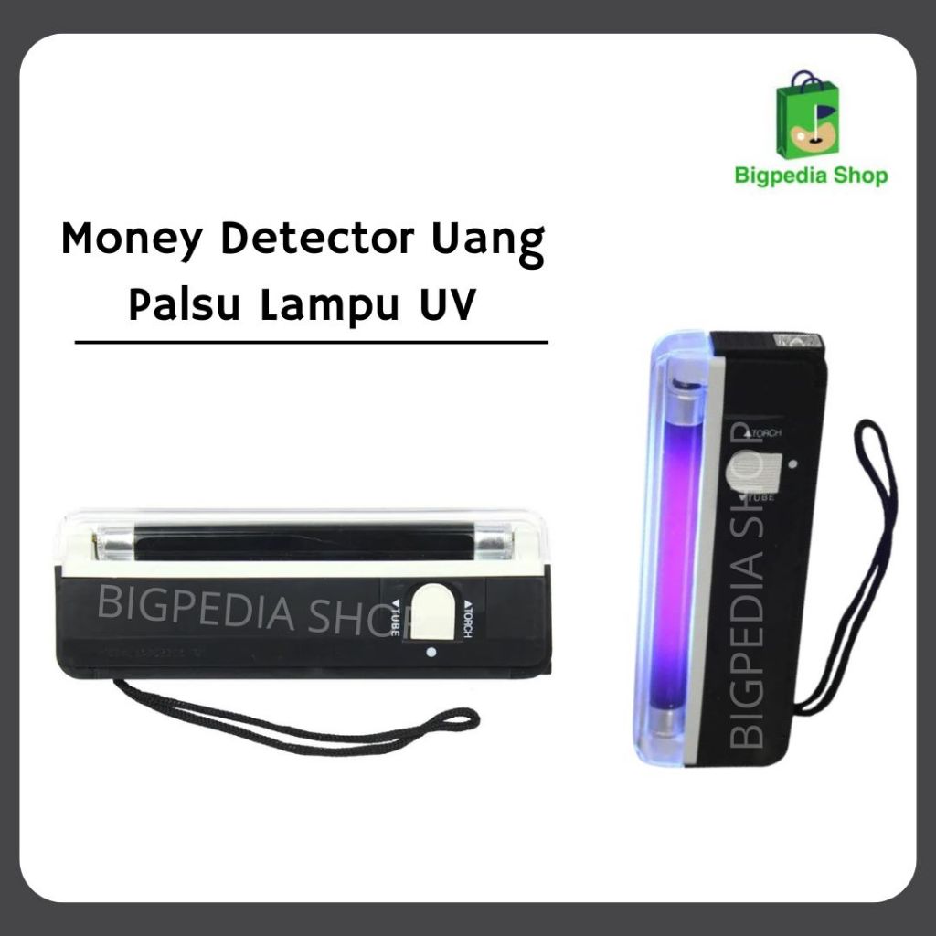 Money Detector Uang Palsu Lampu UV Alat Deteksi Uang Palsu Portable