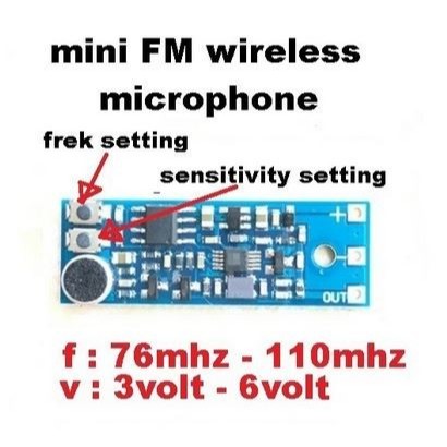 READY STOK] mini FM wireless microphone wireless microphone wireless FM