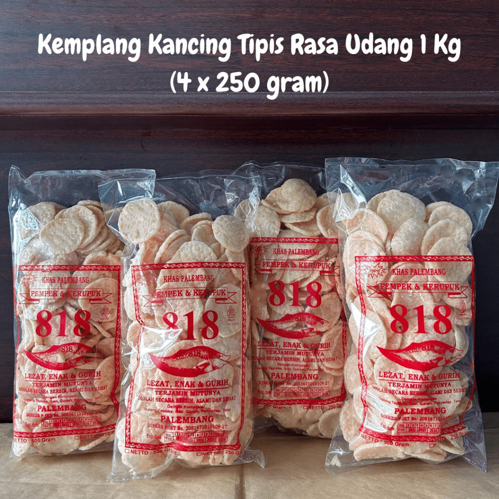 

PAKET KANCING TIPIS RASA UDANG 1 KG (4 X 250 GR)