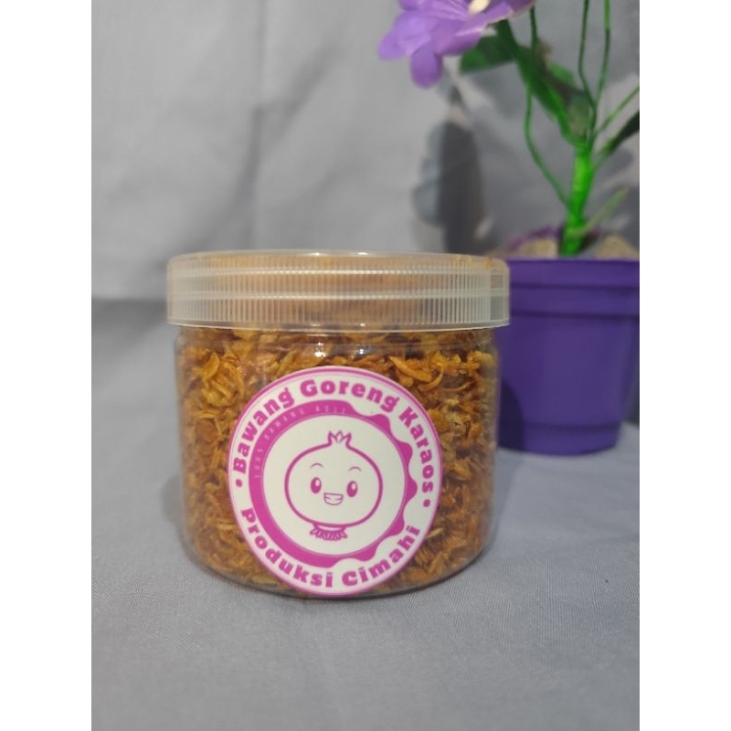 

Bawang Goreng brebes premium- Karaos 125gram bawang goreng asli tanpa campuran tepung
