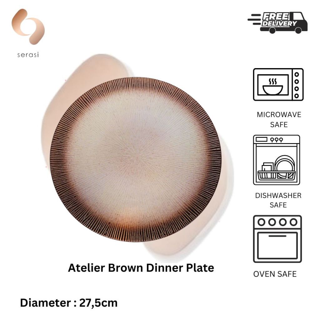 Serasi Atelier Plate - Dinner Plate Piring Makan Keramik