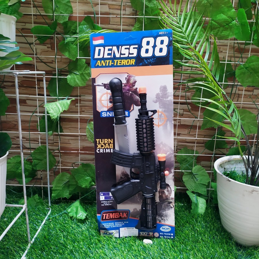 Mainan Senapan Serbu Light & Sound - Tembak Tembakan Anak Edukatif - mainan tembakan laser