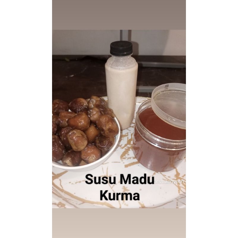 

Susu murni Madu kurma sukari