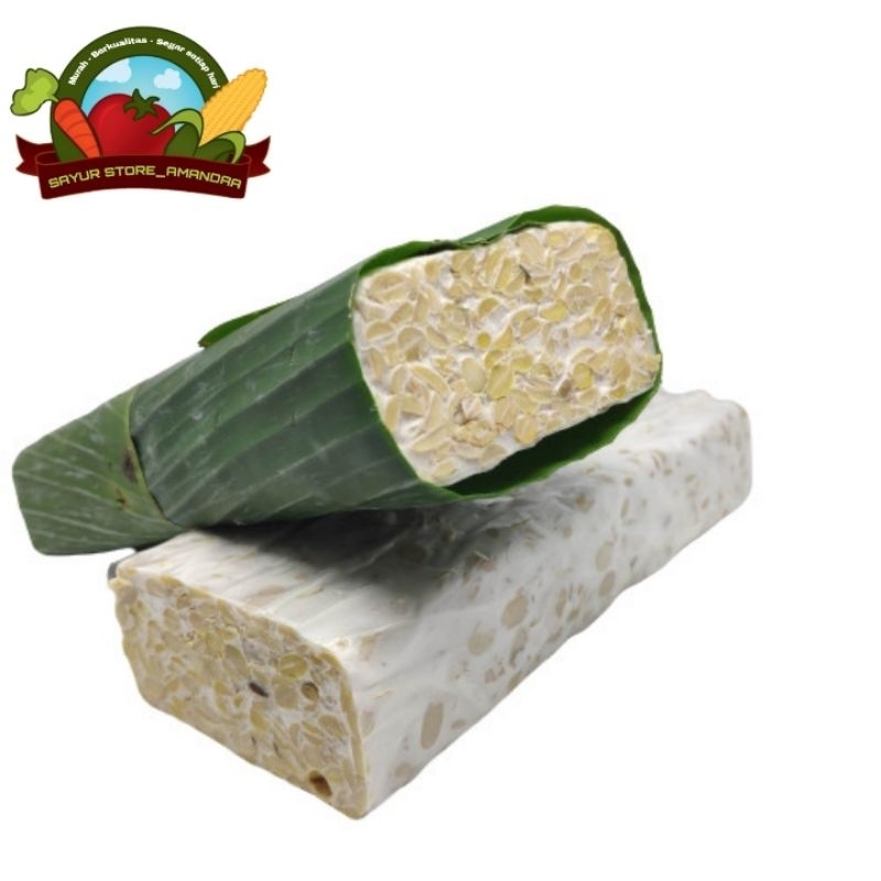 

Tempe bungkus daun/ plastik satu papan.