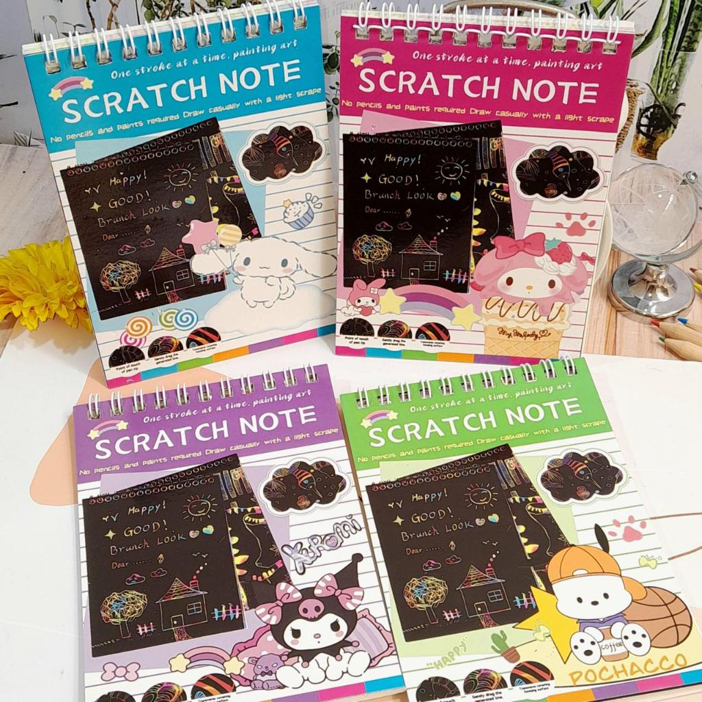 

Scratch Book Drawing Mini Ajaib Ukuran A5 Super Cute Lucu + FREE Sumpit Favorit Anak Ready Banyak Karakter Sanrio Unicorn Astronot Little Girl / Buku Menggambar Magic Colour Best Seller Imut Unik Alat Tulis Kekinian Fancy Bisa Grosir dan COD