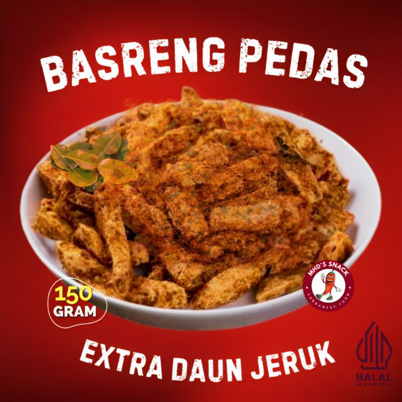 

Cemilan Basreng Pedas Original Daun Jeruk 150 Gram - Kriuk Gurih dengan Bumbu Extra Daun Jeruk [MHD's SNACK ]