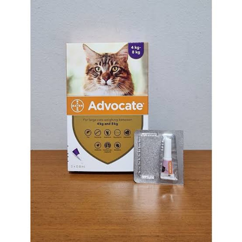 Advocate Kucing 4-8 kg 1 tube EXP 02/2027