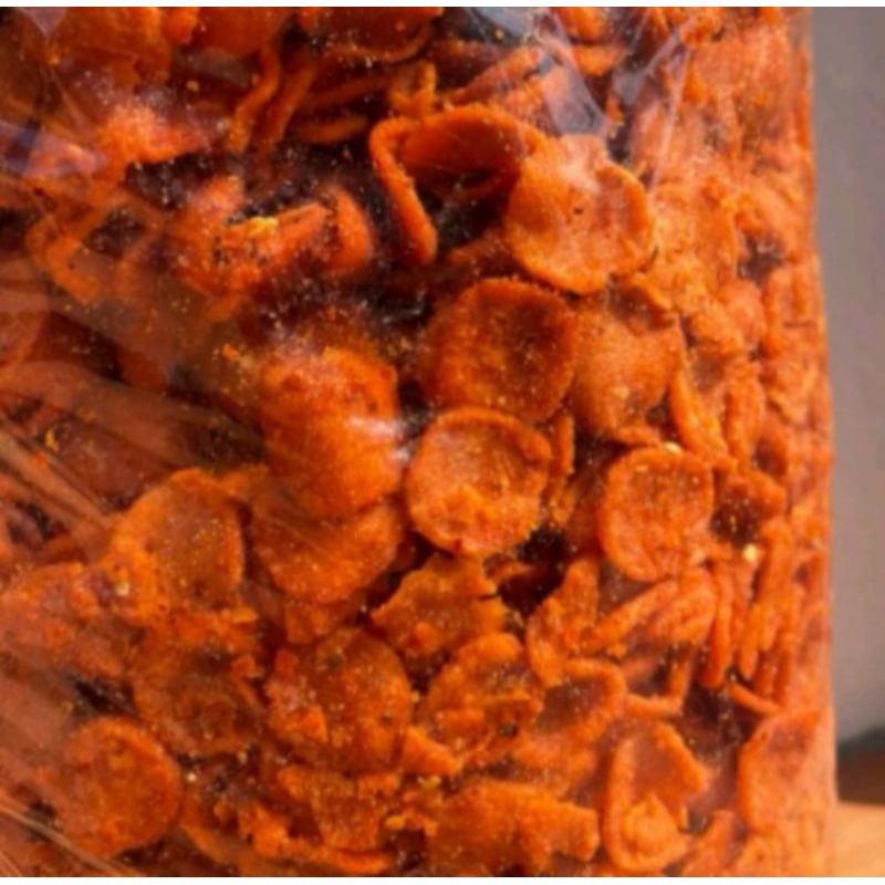 

Keripik sosis Sosis Goreng Pedas Daun Jeruk 1KG