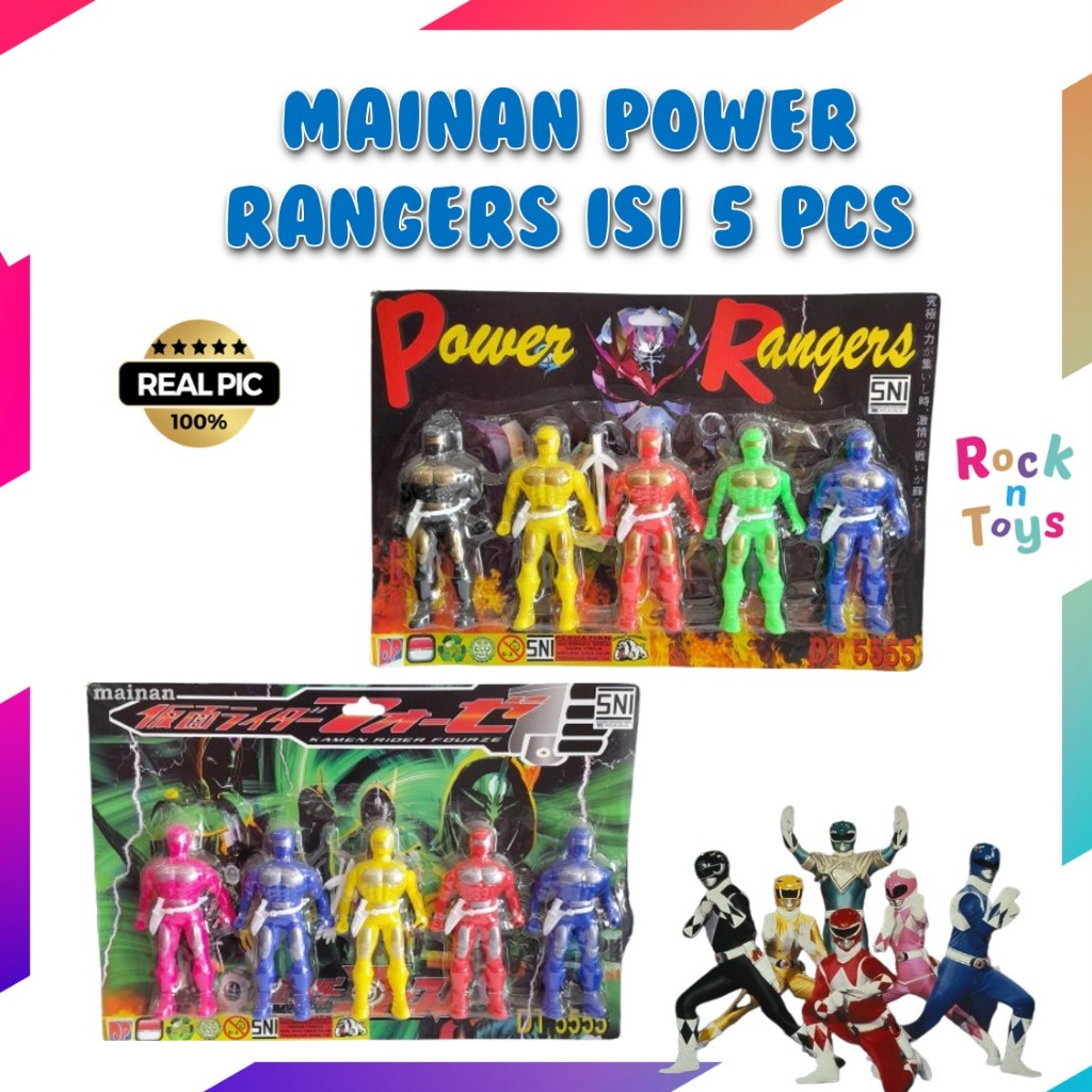 MAINAN ANAK MAINAN ACTION FIGURE MAINAN ROBOT MAINAN ROBOT RANGERS | MAINAN ROBOT POWER RANGERS SET 