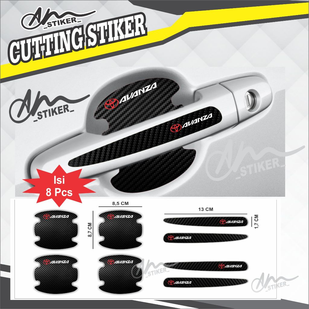 CUTTING STICKER MOBIL STIKER PELINDUNG HANDLE PINTU MOBIL AVANZA