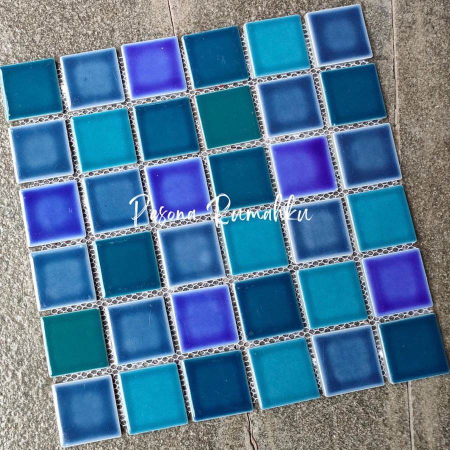 Kuda Laut Mass Type SQ MIX CUSTOM 07 - Mozaik Keramik Dinding Hias Rumah Mewah/ Mosaic Mozaik Kerami