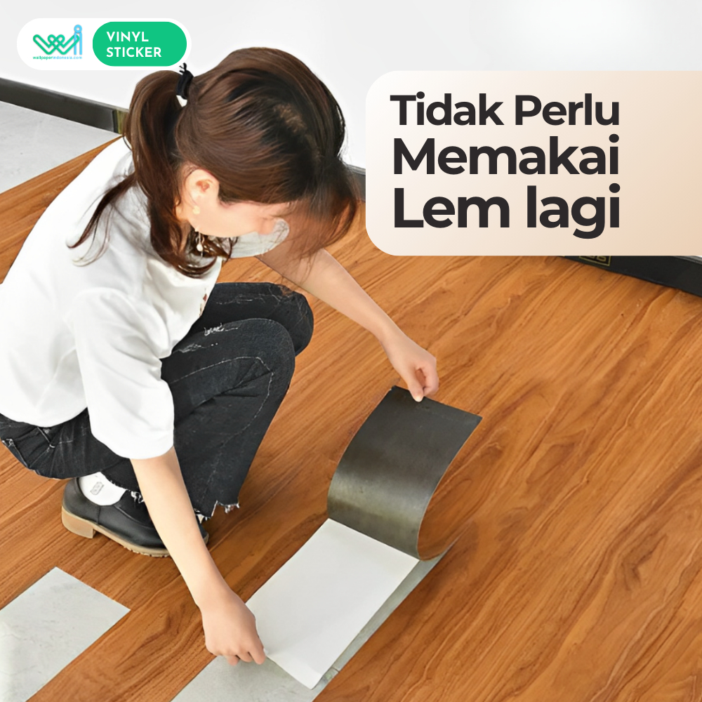 Lantai Vinyl Stiker Uniflor - Vinyl Flooring Sticker Pvc - Perekat Lantai Kayu Murah Sudah Ada Lem