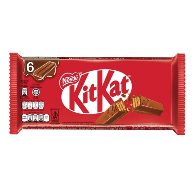 

Kit Kat Red Original chocolate 2F multipack isi 6 kitkat coklat