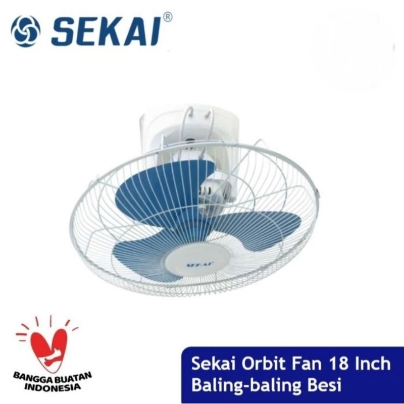 SEKAI : COF-1861 KIPAS ANGIN PLAFON CEILING ORBIT FAN 18 INCH AUTO FAN COF 1861 BALING BESI