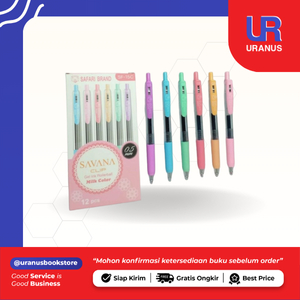 

Ballpoint Pulpen Safari Brand Savana Clip Milk Colour Hitam SF-15C - 100% ORI - TOKO BUKU URANUS NGAGEL SURABAYA