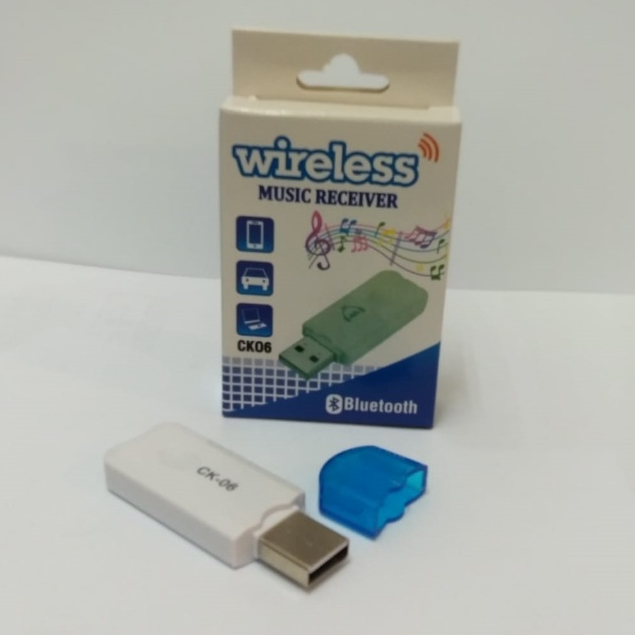 Bluetooth Receiver USB CK-06 CK06 CK 06 Wireless (Tanpa Kabel)