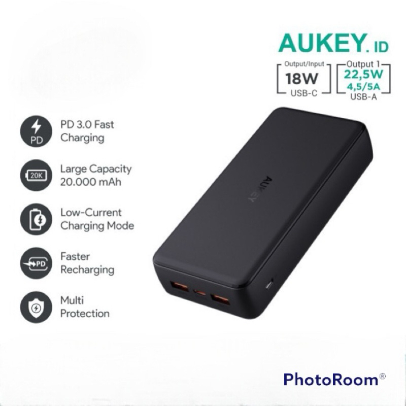 aukey powerbank 20000mah basix plus pb-n93