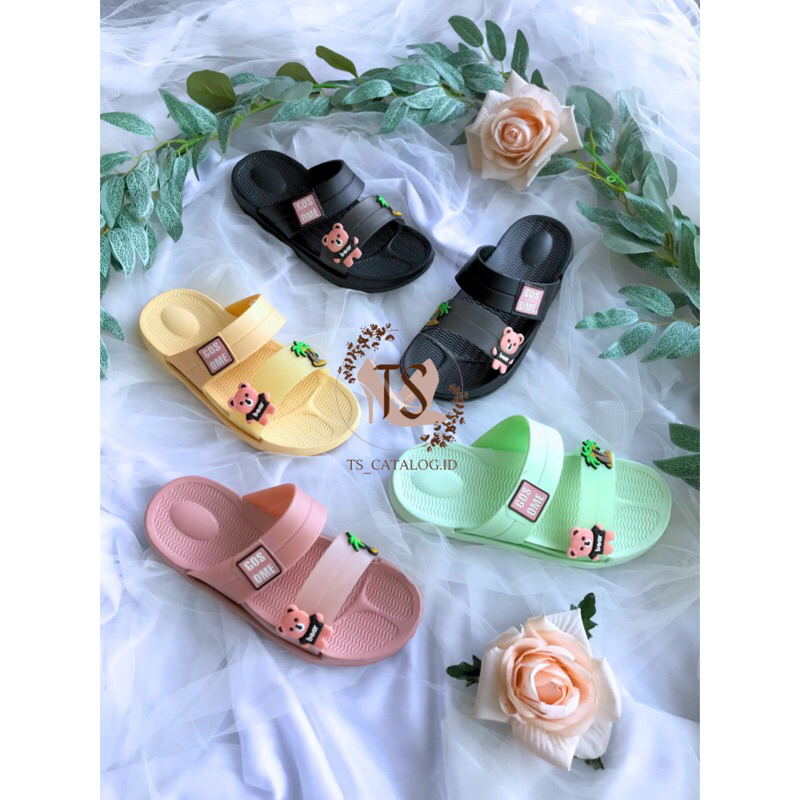 SANDAL SLOP BAN DUA MOTIF BEAR PALM GOSOME 601M-3 (KNS)