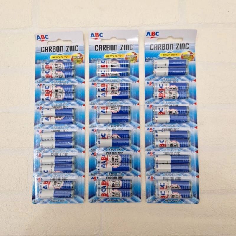 BATERAI ABC BIRU / BATERAI ABC BIRU AAA ISI 12 PCS