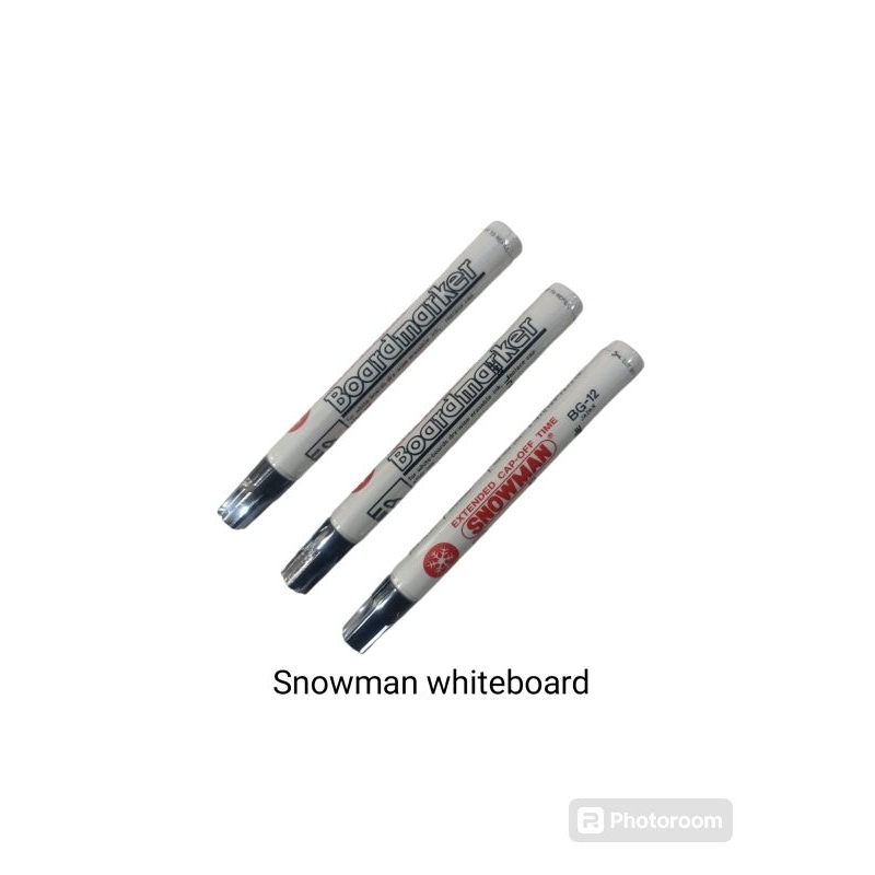 

spidol (per pcs) whiteboard hitam snowman per pcs # AK
