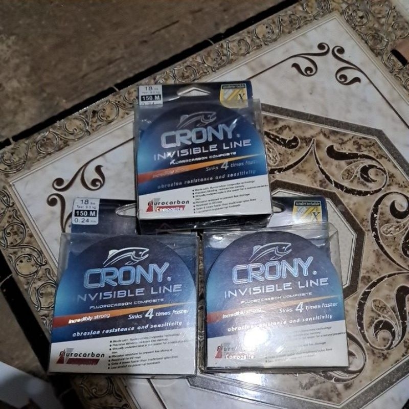 senar pancing kuat CRONY invisible line 150 m