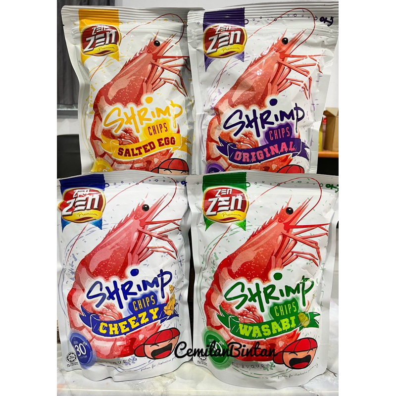

CemilanBintan (Zen kerupuk Udang malaysia 70gram 4 rasa jumbo besar)