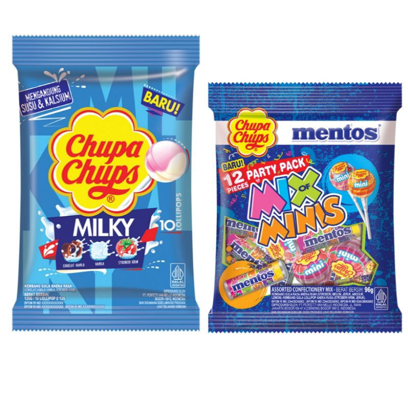 

Limited edition Mentos X Chupa Chups Permen Party Pack Mix of Minis milky