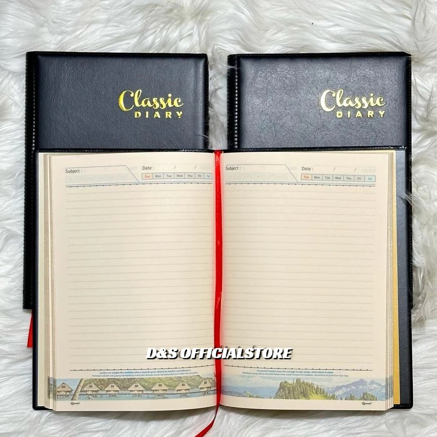 

Agenda Classic Diary 2025/Buku Catatan Harian { Bonus Pulpen }