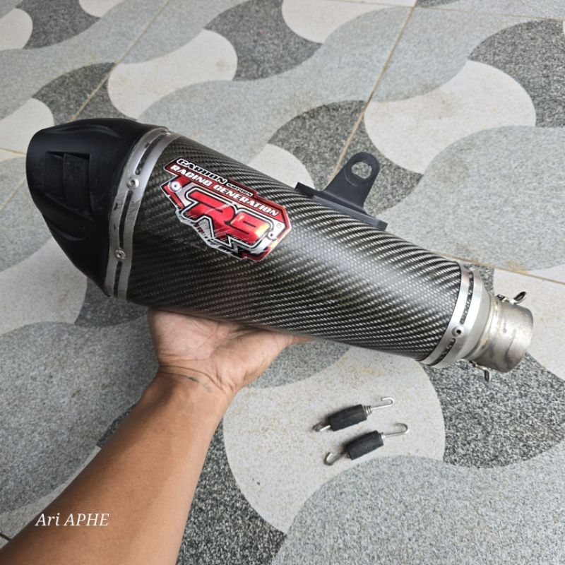 slincer silincer knalpot R9 new AUSTIN titanium carbon original