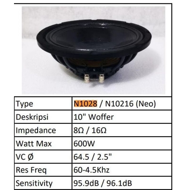 speaker neo STX N1028 10 inch Neo
