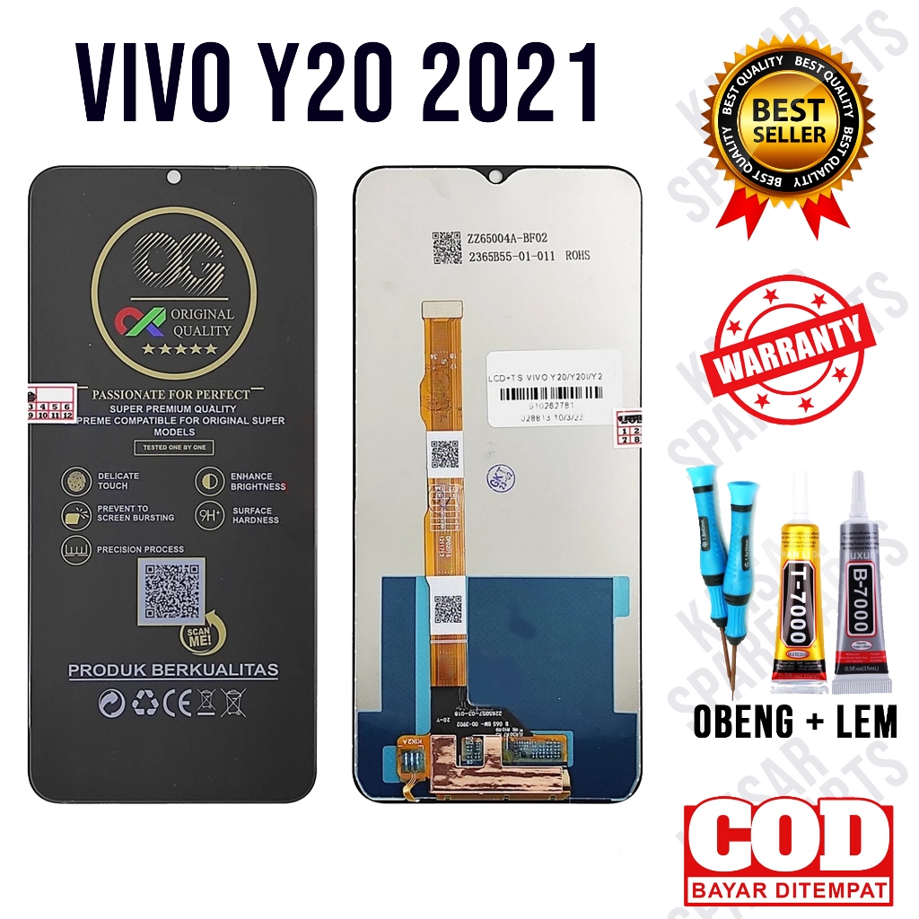 Lcd Toucshcreen VIVO Y20 2021 Original Lcd VIVO Y20 2021 Fullset OEM Quality