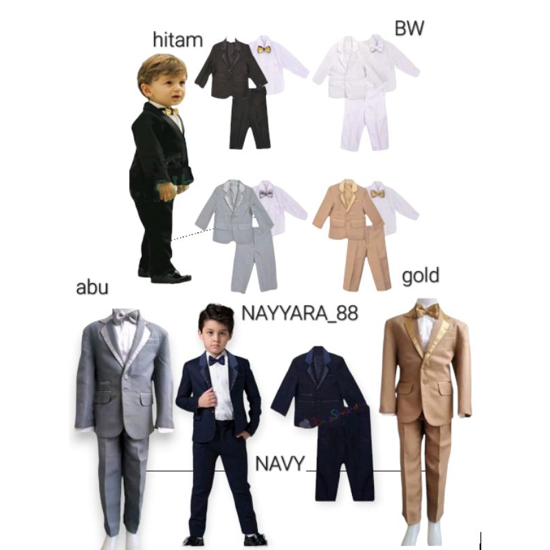 1-16tahun setelan jas anak anak laki laki setelan tuxedo anak laki laki terbaru terlaris kekinian