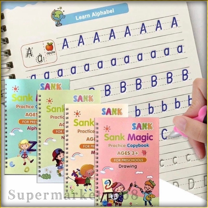 

ON SALE Sank Magic Practice Book 1 Set Isi 4 BUKU PULPEN