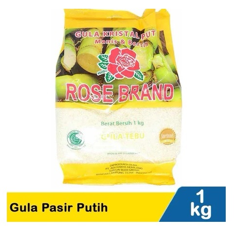 

Rose Brand Gula Kristal Putih/ Gula Tebu Kuning (1kg)