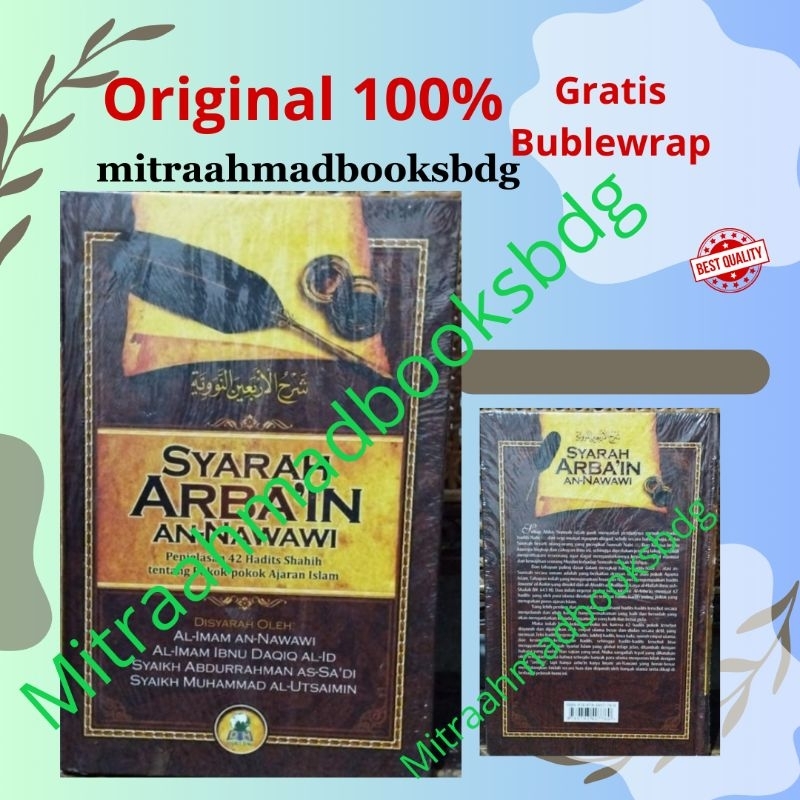 Buku Syarah Arbain An Nawawi Hadits Arbain Imam An Nawawi Hadis  ORIGINAL