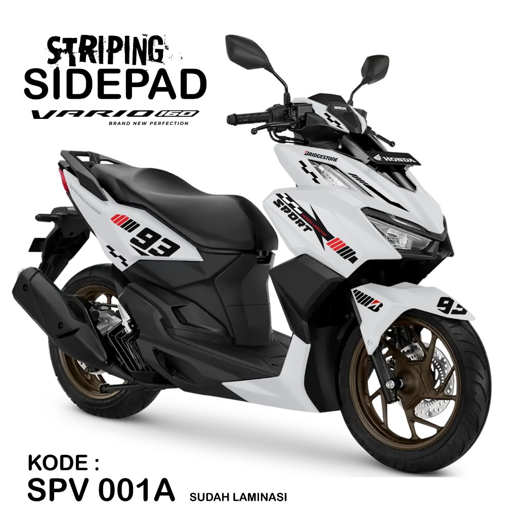 striping motor honda vario 160 decal variasi vario 160 stiker motor vario