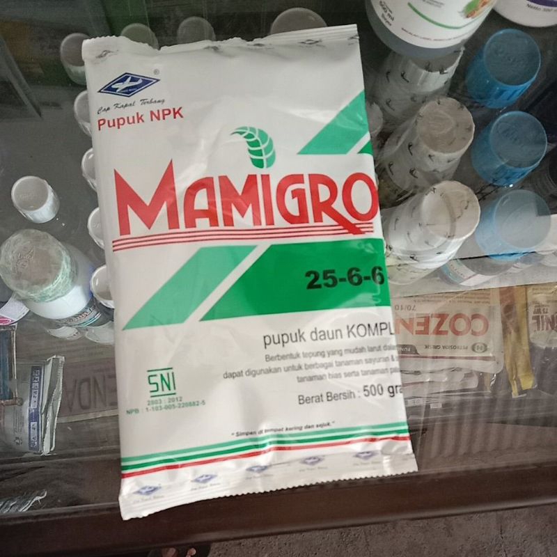 MAMIGROW PUPUK DAUN KOMPLIT KEMASAN 500 GR
