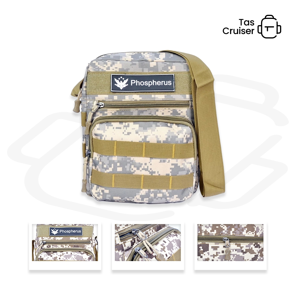 Tas Selempang Kulit Pria Wanita - Sling Bag Fashion Modern Multifungsi