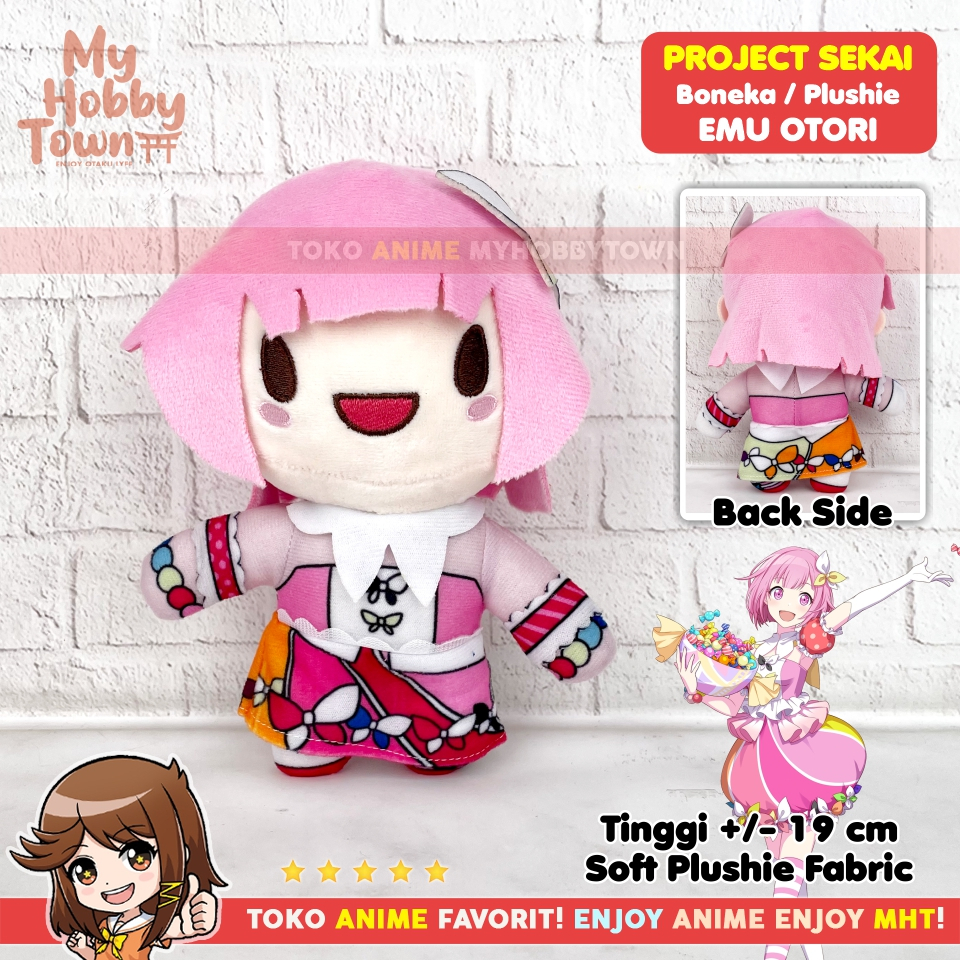 Boneka Anime Game Project Sekai Emu Otori Wonderlands x Showtime Pjsekai Puroseka Plushie Doll