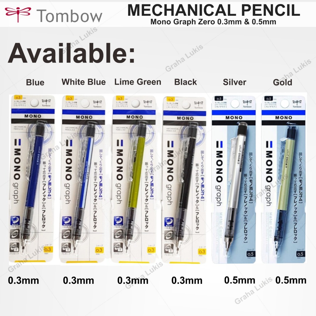 

HJK Tombow Mono Graph Shaker Mechanical Pencil - 0.3mm & 0.5mm