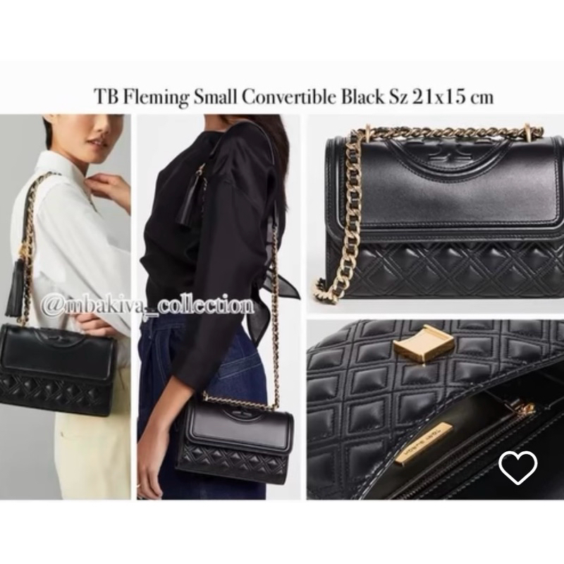 TB Fleming Small Convertible Black