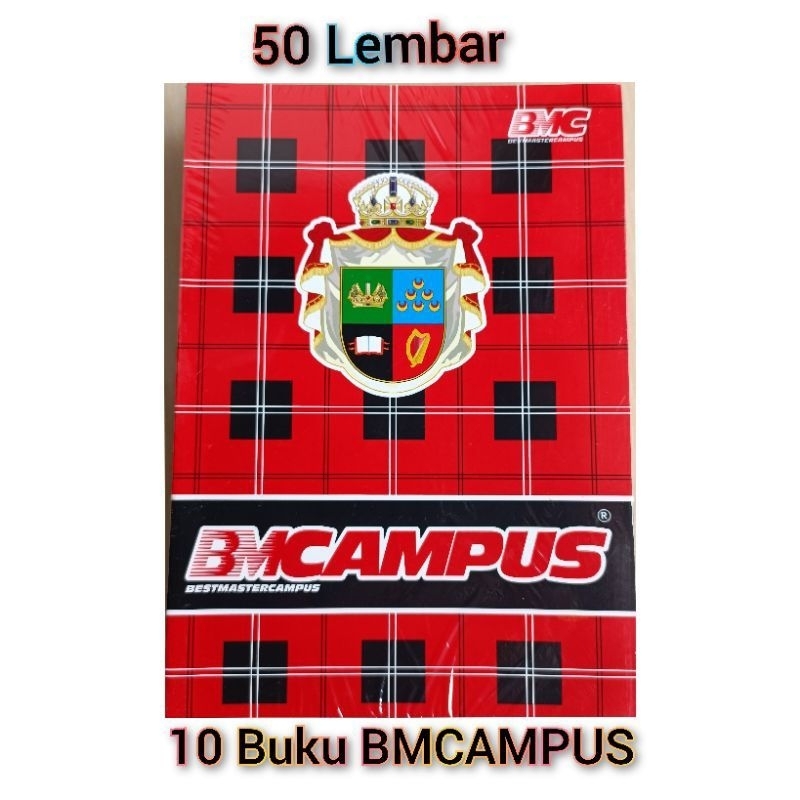 

Buku Tulis BMC Campus isi 50 Lembar 10 Buku (1 pak besar)